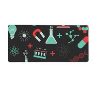 YXDVPALNE Chimica verde e modelli scientifici,Tappetino per mouse di grandi dimensioni per scrivania, per computer, tastiera e mouse, 40 x 90 cm.