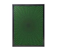 YXDVPALNE Codice circolare binario del programmatore, Stampe artistiche da parete con cornice nera, dipinto decorativo da appendere alla parete, 30 x 40 cm