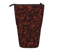 YXDVPALNE Codice programmatore rosso,Astuccio telescopico, portapenne con supporto e astuccio con cerniera