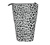 YXDVPALNE Design con motivo leopardato senza cuciture,Astuccio telescopico, portapenne con supporto e astuccio con cerniera
