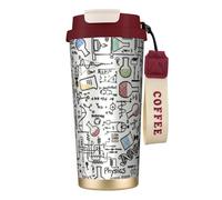 YXDVPALNE Esperimenti di chimica, scienza, esperimenti scientifici,Tazza da caffè in acciaio inossidabile 316 con cordino, bicchiere termico da viaggio per auto, 500 ml
