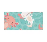 YXDVPALNE Kawaii Baby Cute Axolotl,Tappetino per mouse di grandi dimensioni per scrivania, per computer, tastiera e mouse, 40 x 90 cm.