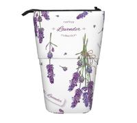 YXDVPALNE Lavanda su Provenza colorata d'epoca,Astuccio telescopico, portapenne con supporto e astuccio con cerniera
