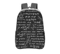 YXDVPALNE Modelli e calcoli matematici, Zaino da 16 pollici Zaino casual Zaino trasparente Zaino da scuola resistente all'acqua