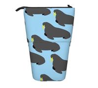 YXDVPALNE Modello animale tricheco,Astuccio telescopico, portapenne con supporto e astuccio con cerniera