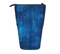 YXDVPALNE Programmatore Codice Binario Blu,Astuccio telescopico, portapenne con supporto e astuccio con cerniera