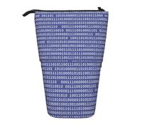 YXDVPALNE Programmatore Codice binario per computer Viola,Astuccio telescopico, portapenne con supporto e astuccio con cerniera