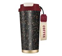 YXDVPALNE Programmatore di codice informatico,Tazza da caffè in acciaio inossidabile 316 con cordino, bicchiere termico da viaggio per auto, 500 ml