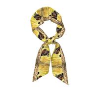 YXDVPALNE Schnauzer nano animali domestici cani neri Sciarpe da collo, fazzoletto da collo, fascia per capelli, sciarpa alla moda da donna