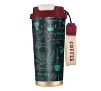 YXDVPALNE Scienza chimica interessante,Tazza da caffè in acciaio inossidabile 316 con cordino, bicchiere termico da viaggio per auto, 500 ml