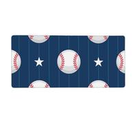 YXDVPALNE Star Baseball,Tappetino per mouse di grandi dimensioni per scrivania, per computer, tastiera e mouse, 40 x 90 cm.