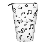 YXDVPALNE Tema musicale stampato,Astuccio telescopico, portapenne con supporto e astuccio con cerniera