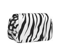 YXDVPALNE Texture della tigre del Bengala Astuccio portapenne portatile a doppia conchiglia con cerniera