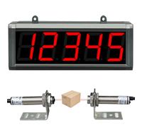 YXFAZPP Contatore Digitale a LED da 3 Pollici, contatore con Schermo a 4/5/6 cifre, contatore Digitale di Grandi Dimensioni con conteggio Automatico del sensore (5)