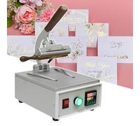 YXFAZPP Macchina per Stampa a Caldo da Tavolo, Macchina per Stampa a Caldo Vecchio Stile con Display Digitale, Matrice Intercambiabile