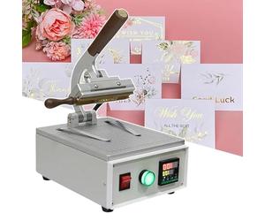 YXFAZPP Macchina per Stampa a Caldo da Tavolo, Macchina per Stampa a Caldo Vecchio Stile con Display Digitale, Matrice Intercambiabile