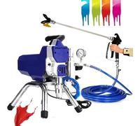 YXFAZPP Spruzzatore di Vernice airless a Pressione Regolabile, Pistola a spruzzo efficiente per la Pittura murale Fai-da-Te, per Interni ed Esterni in Legno