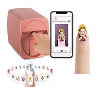 YXFAZPP Stampante Digitale Mobile per Nail Art, Stampante Automatica per Unghie 3D, Mini Controllo Portatile della Macchina per verniciatura Unghie Tramite App Mobile Gratuita (B)