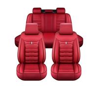 YXFCD Auto Set Coprisedili per Citroën C5 II Tourer, SePkus, Coprisedili Auto Universale 5-Seat Full Set Pelle Impermeabile Traspirante Accessori Interno,F/Red