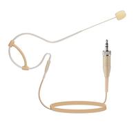 YXG Auricolare auricolare da appendere sopra l'orecchio microfono beige basso profilo leggero microfono compatibile con il sistema wireless Sennheiser Bodypack trasmettitore, con spina a vite femmina