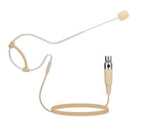 YXG Cuffie con microfono da appendere sopra l'orecchio beige a basso profilo microfono leggero compatibile con il sistema wireless Shure Bodypack trasmettitore con cavo da 1,45 m mini XLR a 4 pin TA4F