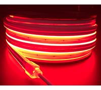 YXHL 15m rosso Luce al neon 12V in silicone a LED impermeabile per interni e esterni Decorazione insegna fai-da-te