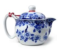 Yxhupot Teiera 12 oz/350 m Blu Porcellana Porcellana Acciaio Inox Filtrazione Mash Infuser Tea