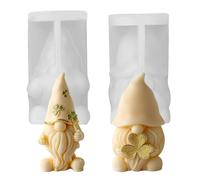 YXHZVON 2 Pezzi Stampi per Candele di Natale, Stampo in Silicone per Albero di Natale 3D, Stampo per Candele Natalizie, per Candele Profumate, Sapone, Decorazioni Fai da Te
