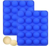 YXHZVON 2 Pezzi Stampo per Cioccolato in Silicone, Stampi in a Forma di Pallina da Golf, Stampo per Ghiaccio a Forma di Pallina da Golf per Fatti in Casa Praline Caramelle Cioccolato Torta