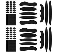 YXHZVON 2 Set Imbottiture per Caschi, Imbottitura del Casco Protettivo, Kit Imbottitura in Schiuma per Casco Ricambio, Cuscinetti in Schiuma per Casco da Bici (Nero）