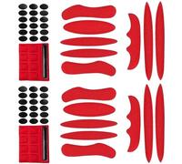 YXHZVON 2 Set Kit di Imbottitura per Casco, Imbottitura per Caschi da Bicicletta, Imbottiture per Elmetti, Cuscinetti in Schiuma per Casco da Bici (Rosso)
