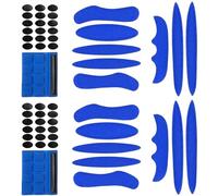 YXHZVON 2 Set Schiuma Universale per Casco da Ciclismo, Imbottitura per Casco per Bici, Cuscinetti per Casco da Ciclismo Universali, Kit Imbottitura in Schiuma per Casco Ricambio (Blu)