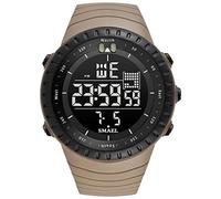 Yxian Casuale Moda Uomo Donna Sportivo Digitale Orologio Outdoor Multifunzione Alpinismo Impermeabile Elettronico Orologi LED luminoso Allarme Calendario Ragazzo Orologio Decorare (Khaki)