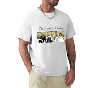 YXIAOJ Dawson's Creek 90's Sitcom The OC Friends Mens Tshirt Black Round Neck Short Sleeves Size XL