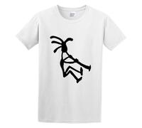 YXIAOJ Music Kokopelli Gray Graphic Unique Gifts Gifts for Musicians Native American Indian Tribal Art Mens Tshirt Black Round Neck Short Sleeves Size XL