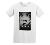 YXIAOJ Scream Movie Poster Mens Tshirt Black Round Neck Short Sleeves Size 3XL
