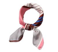 YXINAER Foulard Donna Seta Sciarpa di seta for capelli quadrata da donna Collo in raso Cameriere dell'hotel Assistenti volo borsa imitata affari(2)