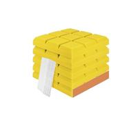 YXINAER Pannelli in Schiuma Acustica 6/12/24 PCS Acoustic Foam Panels Home Studio Room Doors Self-Adhesive Wall Panels Soundproof Foam Padding Decoration(Yellow,24 PCS_Medium Density)