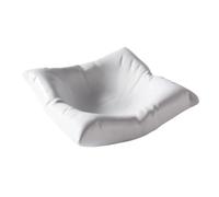 YXINAER Porta Frutta da Tavolo Creative White Hotel Square Plate, Ceramic Cold Dish, Artistic Conception Tableware(White,8 inch)