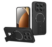 YXINDAFU Cover per Xiaomi Poco X8 Pro Max carbonio con supporto magnetica,Nero