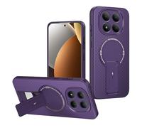 YXINDAFU Cover per Xiaomi Poco X8 Pro Max carbonio con supporto magnetica,viola