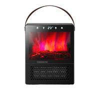 YXINHONGYUE Camino Elettrico Domestico a Risparmio energetico con Maniglia Portatile Controllo della Temperatura a 3 Livelli Display Digitale Intelligente Riscaldatore Riscaldamento rapido Nero