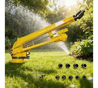 YXINHONGYUE Cannone Irrigatore a Spruzzo per Grandi Aree - Spruzzatore ad Alta Pressione a Lunga Portata per Campi Agricoli e Controllo della Polvere Industriale (Rotazione a 360°)