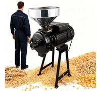 YXINHONGYUE Macinacaffè Elettrico per Uso Domestico Nero da 56×27 cm Spessore Regolabile in Acciaio Inox Facile da smontare e Pulire per la Preparazione del Pane e del Porridge,110V