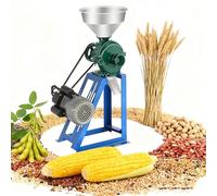 YXINHONGYUE Mulino per Cereali Elettrico Commerciale da 75 kg/H Macinatore per Mais e soia ad Alta Potenza da 1500 W Secco e Bagnato Doppio Uso per Farina Burro di Noci (finezza Regolabile)