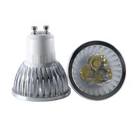 YXJX low voltage bulbs, Confezione da 10 faretti a LED da soffitto GU10 DC12v/24v 3W faretti in alluminio illuminazione domestica lampadina(Warm White,Ac Dc 24v)