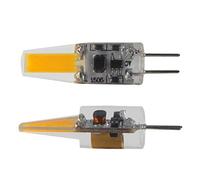 YXJX low voltage bulbs, Confezione da 10, lampadina a LED Cob AC/DC12V 24V G4 2W faretto in silicone for lampadari(Blanc,Ac/Dc 12v~24v)