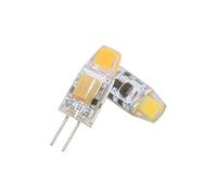 YXJX low voltage bulbs, Confezione da 5, lampadina a diodo LED COB DC12V G4 2W senza sfarfallio for lampadario(Cool White)