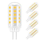 YXJX low voltage bulbs, Confezione da 5 lampadine a LED a forma di mais G4 4W 12VAC/DC 360° angolo di fascio dimmerabile [classe energetica A+](Cold White 6500K)