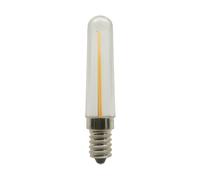 YXJX low voltage bulbs, Confezione da 50, lampadina a filamento LED DC12V T18 B15/E14/E12 1W Edison Vintage Filament Light Candle Crystal Bulb(6500K Cool white,12V E14)